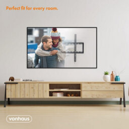 "Vonhaus Tv Wall Bracket For 37-80"" Screens, Ultra-Slim Wall Mount W/spirit Level, 45Kg Capacity, Max Vesa: 600X400mm" - thumbnail 7