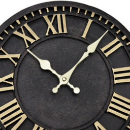 A 12Inch Home Office Metal Resin Wall Clock Living Room Study Bed Room Decor - thumbnail 3