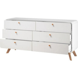 Dorel Cassie Chest With 3+3 Drawers In White - thumbnail 4