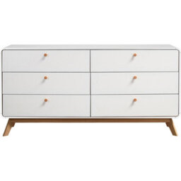 Dorel Cassie Chest With 3+3 Drawers In White - thumbnail 3