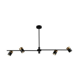 Luminosa Lighting Luminosa Elice Bar Pendant Ceiling Light Black, Brass 4Xgu10 - thumbnail 3