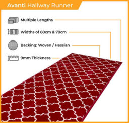 Avanti Hallway Runner Rug - Soft, Comfortable & Durable Carpet For Hall, Kitchen & Corridor - thumbnail 2