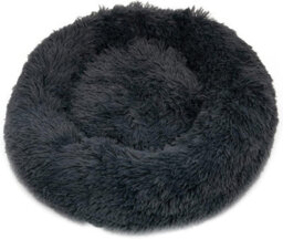 Fur & Bone 60 Cm Washable Plush Donut Dog Bed With Waterproof Non-Slip Base - Dark Grey - thumbnail 7