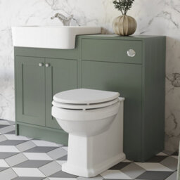 Affine Traditional Vanity Basin Unit & Toilet Combination Unit Bathroom Furniture Green