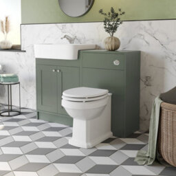 Affine Traditional Vanity Basin Unit & Toilet Combination Unit Bathroom Furniture Green - thumbnail 2