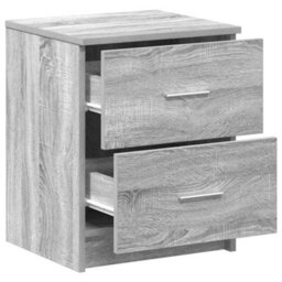 Walplus Bedside Cabinets 2 Pcs With 2 Drawers Grey Sonoma 40X36X50 Cm - thumbnail 5