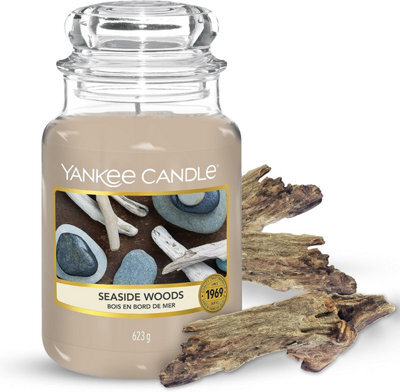 Yankee Candle Original Large Jar 623G Seaside Woods Scented Candle 110-150 Hours 1609098E - image 1