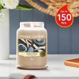 Yankee Candle Original Large Jar 623G Seaside Woods Scented Candle 110-150 Hours 1609098E - thumbnail 3