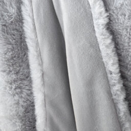 Catherine Lansfield Cosy Glamour Fur 130X170 Cm Blanket Throw Silver Grey - thumbnail 3