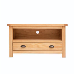 Cabinet Bits Lugo Waxed 1 Drawer Tv Cabinet Brass Cup Handle - thumbnail 1