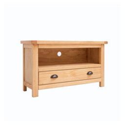 Cabinet Bits Lugo Waxed 1 Drawer Tv Cabinet Brass Cup Handle - thumbnail 2