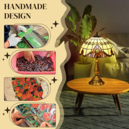 Homcom Decorative Table Lamp, For Bedroom Living Room, Bulb Not Included - thumbnail 4