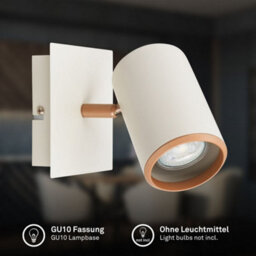 Briloner Wall Light Single Spotlight Reading Lamp Hallway Adjustable Gu10 Grey Coffee - thumbnail 3