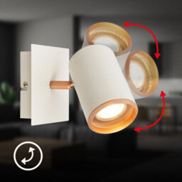 Briloner Wall Light Single Spotlight Reading Lamp Hallway Adjustable Gu10 Grey Coffee - thumbnail 4