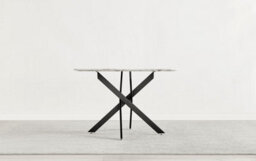 Furniturebox Uk Novara White Marble Black Leg 120Cm Round Dining Table & 6 Green Belgravia Black Leg Chairs - thumbnail 8
