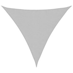 Berkfield Sun Shade Sail Light Grey 3.6X3.6X3.6 M 100% Polyester Oxford - thumbnail 2