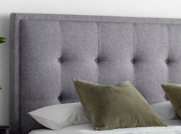 Europa Kaydian Falstone Tv Bed: Classic Design With Hidden Tv Storage And Ottoman Storage Grey Fabric - thumbnail 4