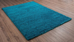 Smart Living Shaggy Soft Thick Area Rug, Living Room Carpet, Kitchen Floor, Bedroom Soft Rugs 60Cm X 110Cm - Teal - thumbnail 3