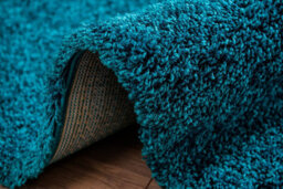 Smart Living Shaggy Soft Thick Area Rug, Living Room Carpet, Kitchen Floor, Bedroom Soft Rugs 60Cm X 110Cm - Teal - thumbnail 5