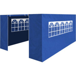Loops Side Walls Door & Windows For 3X4.5M Pop-Up Gazebo - Blue - Garden Party Tent - thumbnail 1