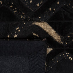 Beliani Rug Develi Black 140 X 200 Cm Leather - thumbnail 5