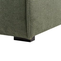 Beliani Corner Sofa 3 Seater Dolva Chenille Dark Green Left Hand - thumbnail 7