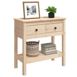 Walplus Console Table 75X35X75 Cm Solid Wood Pine - thumbnail 4