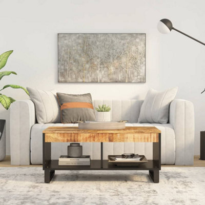 Berkfield Coffee Table 90X50X40 Cm Solid Wood Mango - image 1