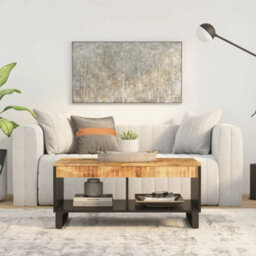 Berkfield Coffee Table 90X50X40 Cm Solid Wood Mango - thumbnail 1