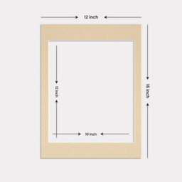 Ak Frames 16X12 Ivory Picture Mounts To Fit 12X10 Aperture Size - Mount Board Only (No Frame Included) - thumbnail 3