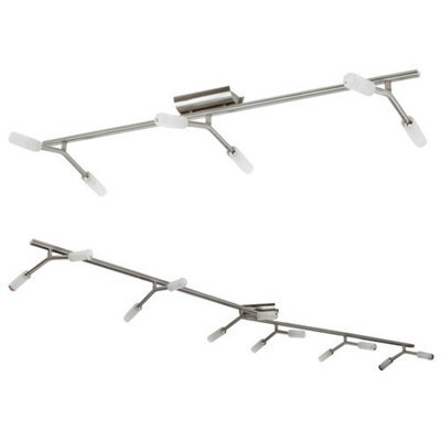 Urbn-Living Urbnliving 12 Arm Satin Nickel Ceiling Light With Bulbs Included Modern Hanging Fixture - image 1