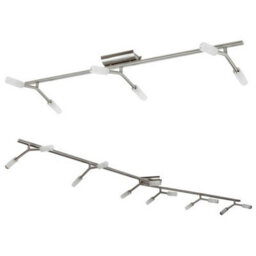 Urbn-Living Urbnliving 12 Arm Satin Nickel Ceiling Light With Bulbs Included Modern Hanging Fixture - thumbnail 1