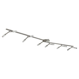 Urbn-Living Urbnliving 12 Arm Satin Nickel Ceiling Light With Bulbs Included Modern Hanging Fixture - thumbnail 2
