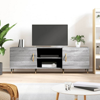 Berkfield Tv Cabinet Grey Sonoma 150X30X50 Cm Engineered Wood - image 1