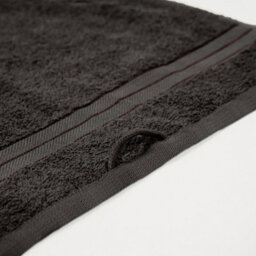 Ohs Luxury 100% Cotton Bathroom Hand Towel, 50 X 80Cm - Charcoal - thumbnail 3