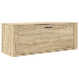 Vidaxl Wall Shoe Cabinet Sonoma Oak 100X35X38 Cm Engineered Wood - thumbnail 2