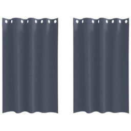 Berkfield Modern Curtains With Curtains 2 Pcs Anthracite 175 X 140 Cm Polyester