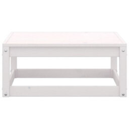 Berkfield 4 Piece Garden Lounge Set White Solid Pinewood - thumbnail 9