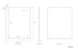 60 X 75Cm Warm Pewter Glass Kitchen Splashback Splatter Screen Pre Drilled Holes Wall Hanging Fixings Included - thumbnail 5