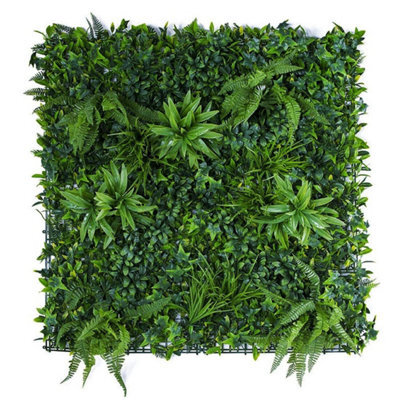 True Products Premium Artificial Green Plant Living Wall Panel 1M X 1M - Forest Fern - image 1