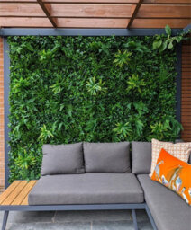 True Products Premium Artificial Green Plant Living Wall Panel 1M X 1M - Forest Fern - thumbnail 5