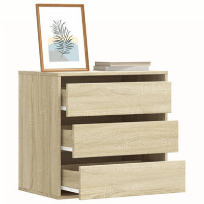 Walplus Corner Chest Of Drawers Sonoma Oak 60X41X58 Cm Engineered Wood - image 1