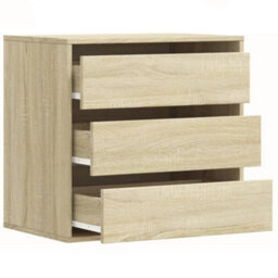 Walplus Corner Chest Of Drawers Sonoma Oak 60X41X58 Cm Engineered Wood - thumbnail 5