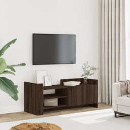 Berkfield Durable Tv Cabinet Brown Oak 100X35X40 Cm Engineered Wood - thumbnail 2