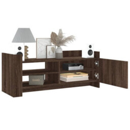 Berkfield Durable Tv Cabinet Brown Oak 100X35X40 Cm Engineered Wood - thumbnail 3