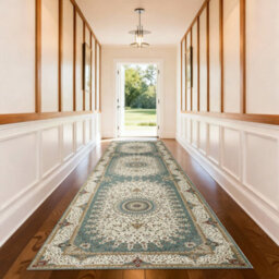 Bedlooms Willow Cashmere Rug 80X150Cm, Medallion Floral Pattern, Non Slip, Stain Resistant, Hallway & Corridor Runner - thumbnail 8