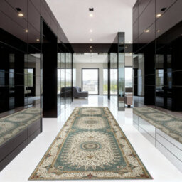 Bedlooms Willow Cashmere Rug 80X150Cm, Medallion Floral Pattern, Non Slip, Stain Resistant, Hallway & Corridor Runner - thumbnail 7