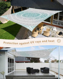 Green 1.8Mx1.8M Rectangular Shade Sail Waterproof Uv Resistant - thumbnail 2