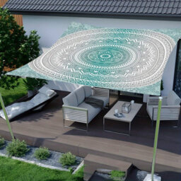 Green 1.8Mx1.8M Rectangular Shade Sail Waterproof Uv Resistant - thumbnail 1