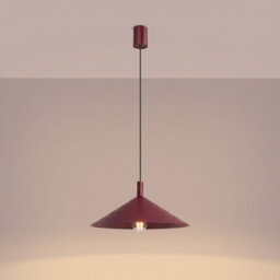 Sollux Lighting Nox Steel Burgundy 1 Lights Modern Pendant Lamps - thumbnail 3